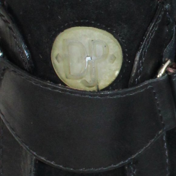 Donald Pliner Sports Black Leather Low Profile Chunky Lug Sole Hiker, Sze 8.5 - Picture 7 of 9